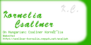 kornelia csallner business card